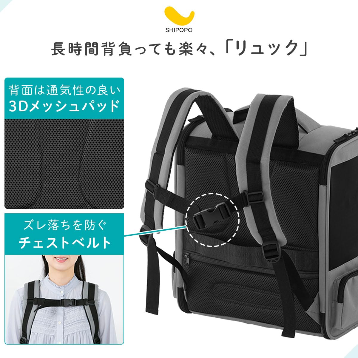 Amazon.co.jp: ぼん家具 ペットキャリー リュック 猫 小型犬